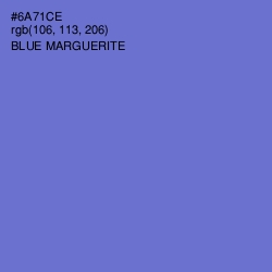 #6A71CE - Blue Marguerite Color Image