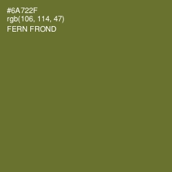 #6A722F - Fern Frond Color Image