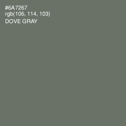 #6A7267 - Dove Gray Color Image