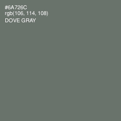 #6A726C - Dove Gray Color Image