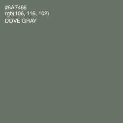 #6A7466 - Dove Gray Color Image