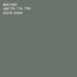 #6A746D - Dove Gray Color Image