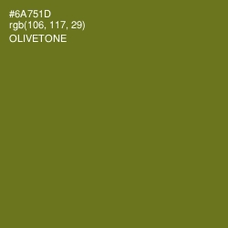 #6A751D - Olivetone Color Image