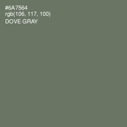 #6A7564 - Dove Gray Color Image