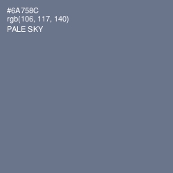 #6A758C - Pale Sky Color Image