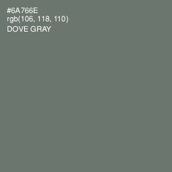 #6A766E - Dove Gray Color Image