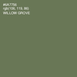 #6A7756 - Willow Grove Color Image