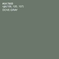 #6A786B - Dove Gray Color Image