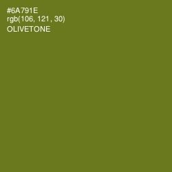 #6A791E - Olivetone Color Image