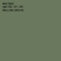 #6A795D - Willow Grove Color Image