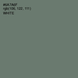 #6A7A6F - Dove Gray Color Image