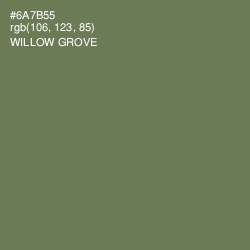 #6A7B55 - Willow Grove Color Image