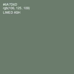 #6A7D6D - Limed Ash Color Image