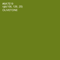 #6A7E19 - Olivetone Color Image