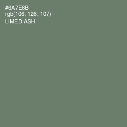 #6A7E6B - Limed Ash Color Image