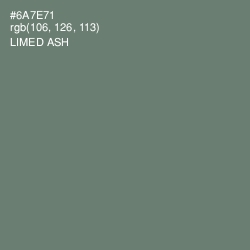 #6A7E71 - Limed Ash Color Image