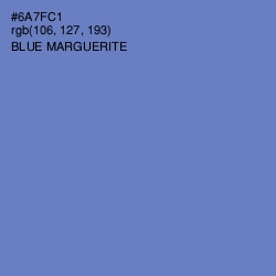 #6A7FC1 - Blue Marguerite Color Image