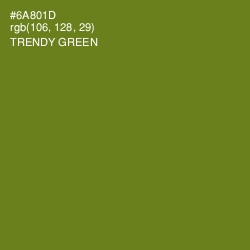 #6A801D - Trendy Green Color Image