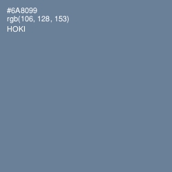 #6A8099 - Hoki Color Image