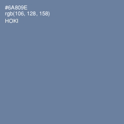 #6A809E - Hoki Color Image