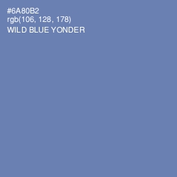 #6A80B2 - Wild Blue Yonder Color Image