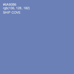 #6A80B6 - Ship Cove Color Image