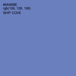 #6A80BE - Ship Cove Color Image