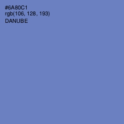 #6A80C1 - Danube Color Image