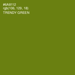 #6A8112 - Trendy Green Color Image