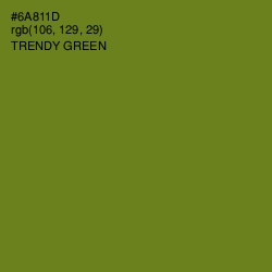 #6A811D - Trendy Green Color Image