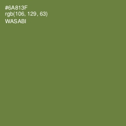 #6A813F - Wasabi Color Image