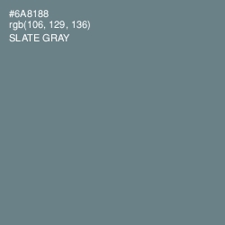 #6A8188 - Slate Gray Color Image