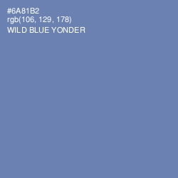 #6A81B2 - Wild Blue Yonder Color Image