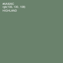 #6A826C - Highland Color Image