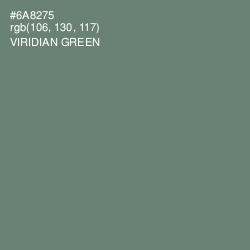 #6A8275 - Viridian Green Color Image