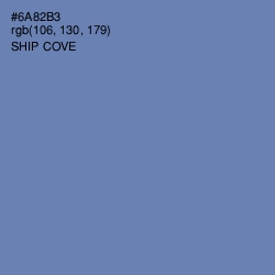 #6A82B3 - Ship Cove Color Image