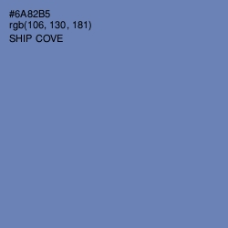 #6A82B5 - Ship Cove Color Image