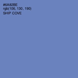 #6A82BE - Ship Cove Color Image