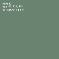 #6A8371 - Viridian Green Color Image