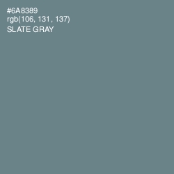 #6A8389 - Slate Gray Color Image