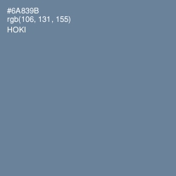 #6A839B - Hoki Color Image