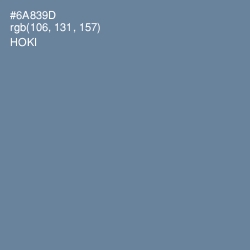 #6A839D - Hoki Color Image