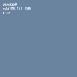 #6A839E - Hoki Color Image