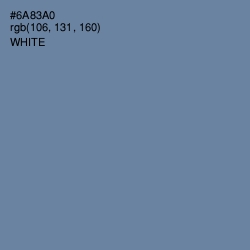 #6A83A0 - Bermuda Gray Color Image