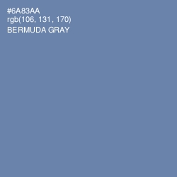 #6A83AA - Bermuda Gray Color Image