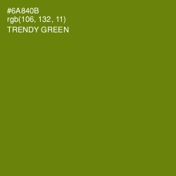 #6A840B - Trendy Green Color Image