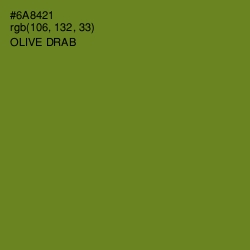 #6A8421 - Olive Drab Color Image