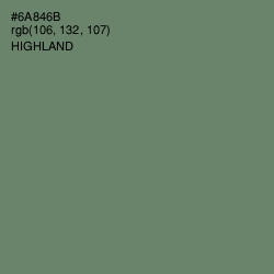 #6A846B - Highland Color Image