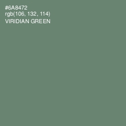 #6A8472 - Viridian Green Color Image