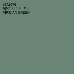 #6A8576 - Viridian Green Color Image